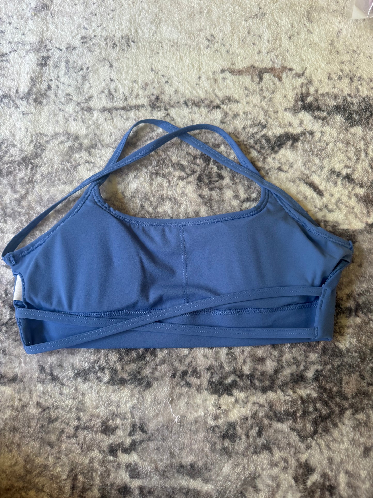 Allied Activewear Lotus Crop Sky Blue