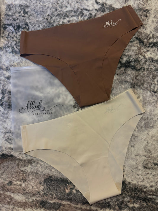 Allied Activewear Bikini Brown and Cream