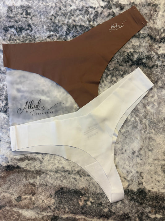 Allied Activewear G ~ String Brown and White