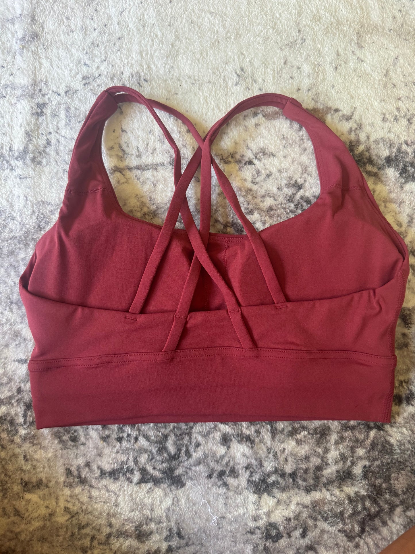 Allied Activewear Serenity Crop Burgundy