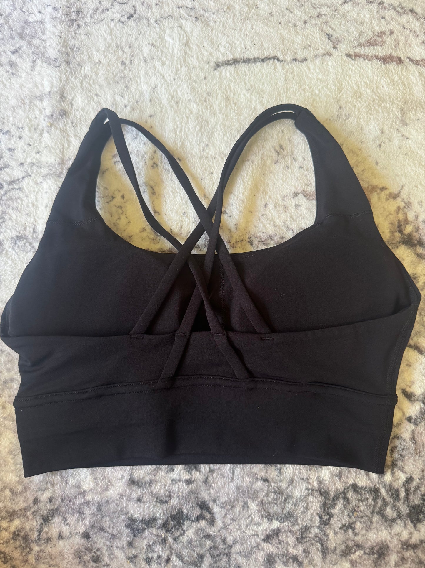 Allied Activewear Serenity Crossback Crop Black