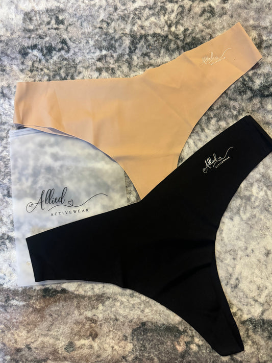 Allied Activewear G-String Black and Nude