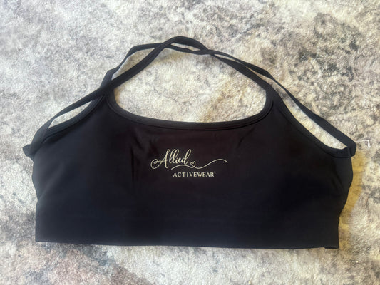 Allied Activewear Lotus Crop Black